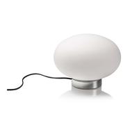 Maga Lámpara de Mesa Cromo/ Blanco