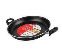 Magefesa Paellera 01101902 - Acero esmaltado, Antiadherente bicapa reforzado - Negro 30 cm