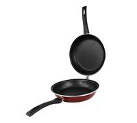 Magefesa Sartén Tortilla Praga Acero esmaltado vitrificado, Inducción, Apta lavavajillas, Rojo 24 cm