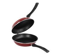 MAGEFESA 1106017 Praga sartén tortilla, Acero esmaltado vitrificado, Inducción y lavavajillas, Rojo, Diámetro 20