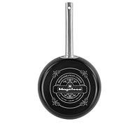 MAGEFESA Ares sarten 28 cm con revestimiento antiadherente bicapa reforzado con esmalte exterior color negro mate y mangos de inox satinados
