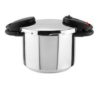 MAGEFESA BALANCE Olla a Presión Súper Rapida de 6L, Acero Inoxidable, Bloqueo Automático, Asas Termo Resistentes, Inducción