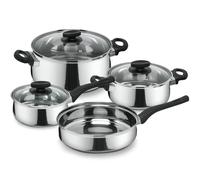 Magefesa - Batería de Cocina de 7 Piezas, Acero Inoxidable, de , en todo Tipo , Inducción, Acabado Espejo