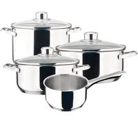 Magefesa Batería de cocina Dux 7 piezas acero inoxidable 18/10 apta inducción y lavavajillas
