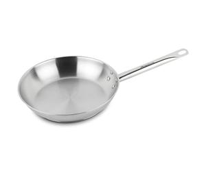 MAGEFESA Ecosteel - Sartén de 26 cm, Acero Inoxidable, Sin Antiadherente, Apta para Todas las Cocinas, Inducción, Libre de PFOA/PFTE, Mango de Acero
