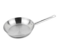 MAGEFESA Ecosteel - Sartén de 28 cm, Acero Inoxidable, Sin Antiadherente, Apta para Todas las Cocinas, Inducción, Libre de PFOA/PFTE, Mango de Acero