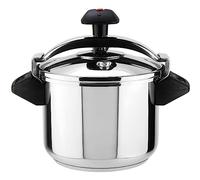 Magefesa Inoxtar - Olla Express Tradicional de 6L, Acero Inoxidable 18/10, Inducción, Cocina Sana, Pomo Rotatorio, Fondo Termo-Difusor de 5 Capas