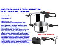 Magefesa Olla a presión Practika Plus 6+4 Inox