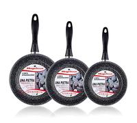 MAGEFESA K2 Gransasso - Set Juego 3 Sartenes 18-22-28 cm, inducción, Antiadherente Piedra Libre de PFOA, Limpieza lavavajillas Apta para Todas Las cocinas, vitroceramica, Gas, Fabricadas en España