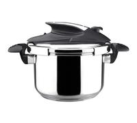 Magefesa Nova - Olla Express Rápida 4L, Acero Inoxidable 18/10, Sensor de Presión, Cierre Fácil y Cómodo, Cocina Sana, Inducción, Ahorro Energético