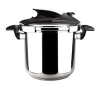 Magefesa Nova - Olla Express Rápida 6L, Acero Inoxidable 18/10, Sensor de Presión, Cierre Fácil y Cómodo, Cocina Sana, Inducción, Ahorro Energético
