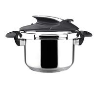 Magefesa Nova - Olla Express Rápida 4L, Acero Inoxidable 18/10, Sensor de Presión, Cierre Fácil y Cómodo, Cocina Sana, Inducción, Ahorro Energético