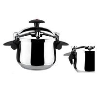 Magefesa - Star Plié olla a presión rápida de 6 litros, fácil uso, acero inoxidable 18/10, para todo tipo de cocinas, incluye induccion total, fondo termo difusor, 3 sistemas de seguridad, express