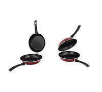 MAGEFESA PRAGA sartén tortilla 24, acero esmaltado vitrificado, en granate, inducción y lavavajillas & Praga - Sartén para tortilla 20cm de acero vitrificado exterior rojo.