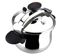 Magefesa - Star Plié olla a presión rápida de 6 litros, fácil uso, acero inoxidable 18/10, para todo tipo de cocinas, incluye induccion total, fondo termo difusor, 3 sistemas de seguridad, express