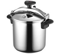Magefesa Olla a presión Star Recta 14 L, Acero inoxidable 18/10, Inducción, 3 sistemas de seguridad