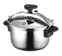Magefesa Olla a presión Star Recta 4 L – Acero inoxidable 18/10, inducción, 3 sistemas de seguridad