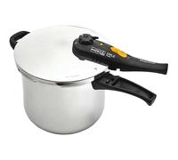 Magefesa Style - Olla Express Rápida 7.5L, Acero Inoxidable 18/10, Cocina Sana, Fondo Termo-Difusor, Asas Laterales Termo-Resistentes, Inducción