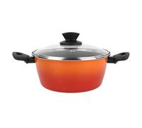 Magefesa Umami Cacerola 20cm acero esmaltado vitrificado con tapa de vidrio
