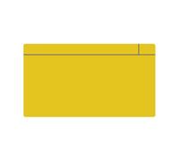 Magflex® Gran Imán de Placa de Placa Magnética con Superficie Brillante de Lavado Seco Amarillo para Crear Etiquetas Extraíbles Y Cambiantes - 140mm x 80Mmx 0.85mm - Paquete de 5