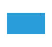 Magflex® Gran Imán de Placa de Placa Magnética Con Superficie de Lavado Seco Azul Brillante Para Crear Etiquetas Extraíbles Y Cambiantes - 140mm x 80mm x 0.85mm - Paquete de 5