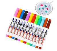 Magic Drawing Pen, 12-Color Painting Markers, Floating Ink Drawings Set with Spoon for Kids, Children, Boys, Girls, Adolescentes, Coloring, Crafts, DIY Art Projects, Educational and Fun Creative Tool
