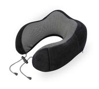 MAGIC SELECT Almohada de Viaje para Cuello de Espuma Viscoelástica | Cojín Cervical para Avión, Coche, Ergonómica Ajustable y Suave para Dormir, Con Bolsillo para Móvil, Funda Lavable