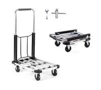 MAGIC SELECT Carretilla de Mano de Aluminio Plegable con 4 Ruedas