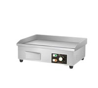 MAGIC SELECT Plancha Eléctrica de Cocina. Plancha Profesional para Cocinar de 55x35cm.Acero Inoxidable. Placa Industrial con Bandeja Recoge Grasa. Temperatura de 50-300 °C.3000W