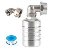 MAGIC SELECT Válvula de Flotador Automática 1 Pulgada Entrada Lateral | Control de Nivel de Agua, Para Piscina y Tanque de Agua, Llenado Automático, Acero Inoxidable 304