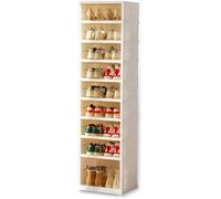 MAGIC SELECT Zapatero Plegable Transparente - Organizador de Calzado Resistente Al Polvo y Humedad 18 pairs, 9 heights