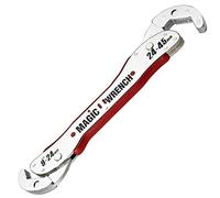 MAGIC WRENCH Llave multifunción universal ajustable funciona como combinación de trinquete reversible y llave de tubo y tuerca de media luna para para artesanos y fontaneros