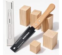 Magicbox Sierra japonesa Ryoba 11/17 TPI, pequeña sierra japonesa con hoja SK5 de 15 cm, mango de madera, sierra fina para madera y sierra de mano para bricolaje, PVC, bambú, ramas y carpintería