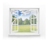 MAGICDOOR Fibra de Vidrio Mosquitera Ventana sin Imán 85x70cm-Blanco | Cortinas para Puertas Transpirable Mosquito Net Malla Fina Antimosquitos para Ventanas para Dormitorio Salón Balcón