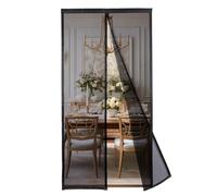 MAGICDOOR Mosquitera Magnética 60x200cm, Poliéster Colore Puro Mosquiteras para Puertas con Potente Imán Antimosquitos Cortina para Puerta Exterior Ventana para Dormitorio Salón-Negro