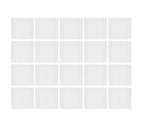MAGICLULU 20 Piezas Tapa para Pata de Armario de Tela 20mm, Plástico Blanco | Compatible Tubos de 20mm y Varillas de Madera, Reducción de Ruido, Protección y Montaje Sencillo