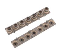 MAGICLULU Almohadillas de Silicona Conductora para Teclado Electrónico 7 Teclas, Tiras de Contacto de Caucho de Repuesto, Accesorios para Reparación de Piano Digital, Kit de 2 Piezas