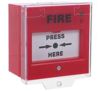 MAGICLULU Botón de Parada de Emergencia de Plástico Zumbador de Alarma de Seguridad, Sistema Manual para Evacuación de Edificios y Protección Versátil Hogar