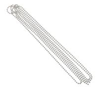 MAGICLULU Cadena Metálica Extensión de 3 Metros con Hebilla de Metal de Cuentas Plateada para Accesorios de Estores y Decoración Funcional para Persianas Enrollables
