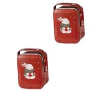 MAGICLULU Caja De 2 Piezas Caja De Galletas Cajas De Galletas Contenedores De Bocadillos Cajas De Dulces Titular De Almacenamiento De Dulces Tratar Para Tarro De Hojalata