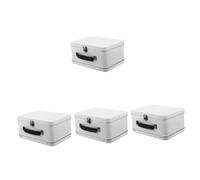 MAGICLULU Caja De 4 Piezas caja de pequeño baúl de hojalata cajas decorativas maché caja de almacenamiento decoraciones de ceremonia de boda para invitados de boda