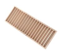 MAGICLULU Caja de Almacenamiento de Diademas de Madera Color Claro 20 Compartimentos, Diseño Desmontable y Resistente para Organizar Tocados y Accesorios de Cabello