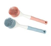 MAGICLULU Cepillo para Fregar Ollas de TPR 2piezas Mango Cómodo y Fácil Agarre para Limpieza en Cocina y Platos Antiadherentes