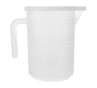 MAGICLULU Jarra Medidora Vaso Medidor Blanco de 1000ml de Plástico Reutilizable con Tapa Fácil de Transportar para Cocina y Hornear