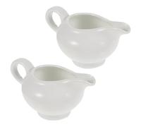 MAGICLULU Juego de 2 Jarra de Salsa de Cerámica para Uso Diario y Fiestas, Adecuado para Almacenar Leche y Otras Bebidas