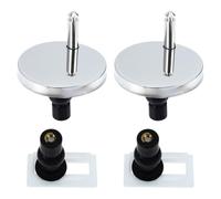 MAGICLULU Juego de Tornillos y Pernos para Asientos de Inodoro Materiales Metal y Goma, Fijación Precisa y Buena Resistencia para Instalación Segura y Duradera del Asiento