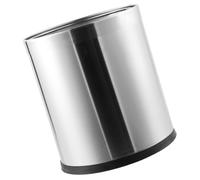 MAGICLULU Papelera de Acero Inoxidable 10l Plata para Oficina y Reciclaje | Estable y Versátil, Uso en Hogar y Baño, Diseño sin Tapa, Cubo Compacto