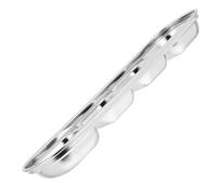 MAGICLULU Plato Dividido de Acero Inoxidable para Salsas Diseño Coreano Elegante, Versátil para Restaurantes y Cafés, Adecuado para Contener Condimentos Variados