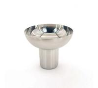 MagiDeal Cuenco de Postre Cuenco Tazón Copa con Base Elevada de Acero Inoxidable Reflexivo para Pudines y Golosinas Adecuado para Restaurantes Centro de Mesa, Style C