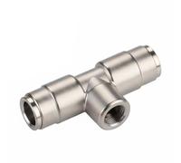 MagiDeal de Rociado de Nebulización de Alta Presión Difusor de Agua Accesorio de Riego en Latón Niquelado con Rosca 1/8 Pulgadas y Alfiler de Impacto Adecuada, Té Rápido 1/8